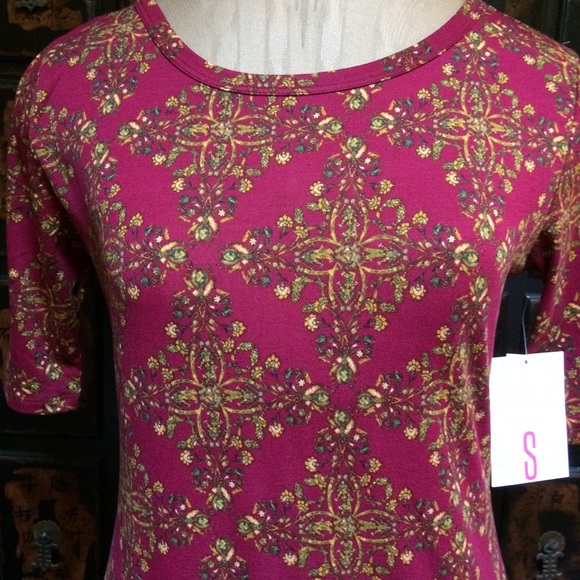 Gorgeous Lularoe Julia dress in gold/ hot pink! - Picture 3 of 3